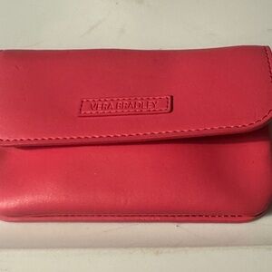 Vera Bradley Coral Pink Small Wallet with Flap